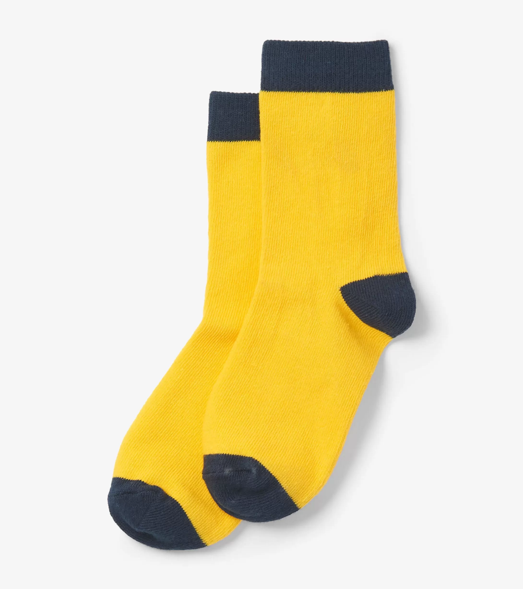 Hatley Kids Yellow & Navy Crew Socks Hot