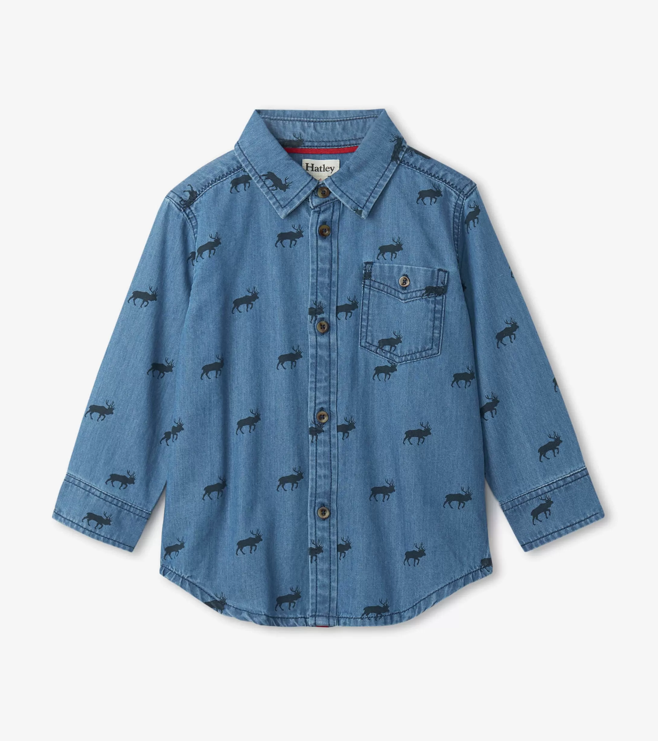 Hatley Mini Elk Button Down Shirt Flash Sale