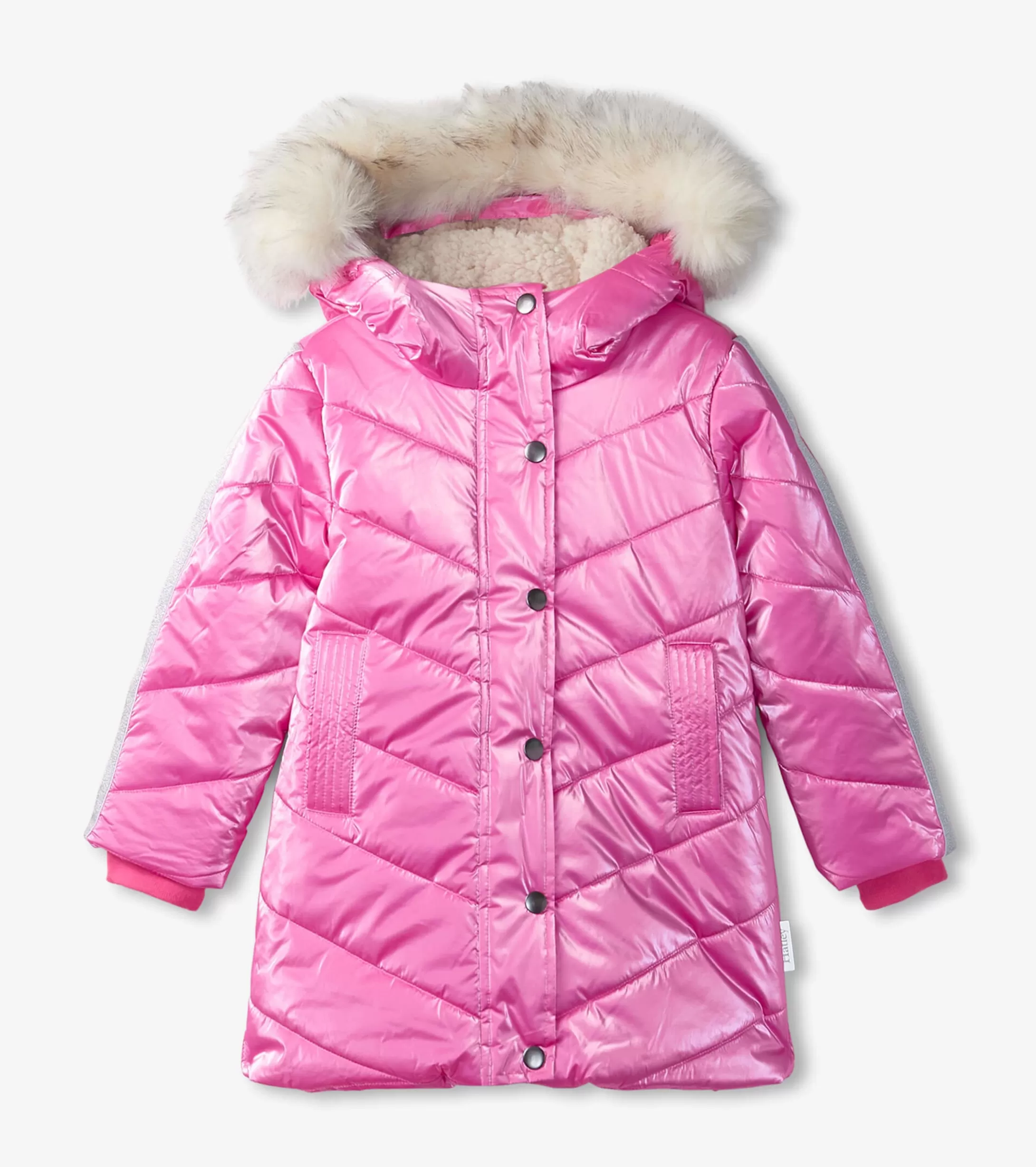 Hatley Pink Star Kids Puffer Jacket Fashion