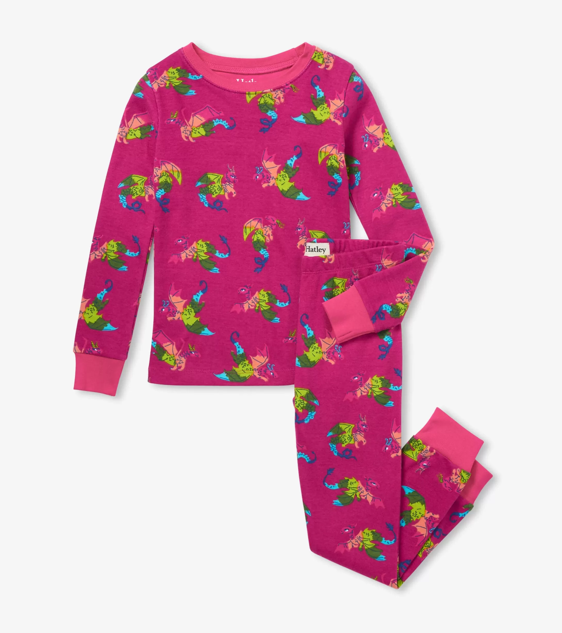 Hatley Rainbow Dragons Kids Organic Cotton Pajama Set Cheap