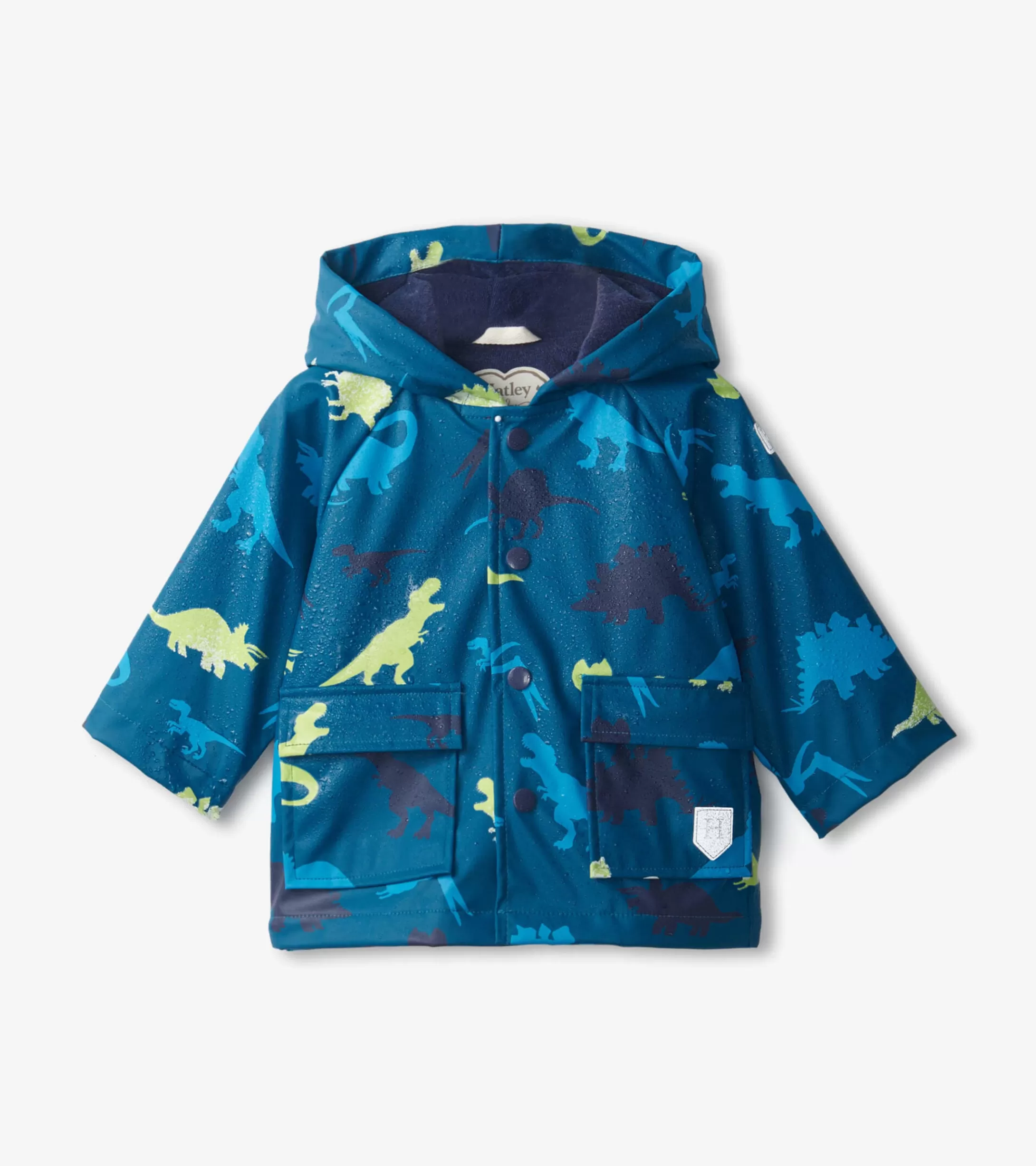 Hatley Real Dinosaurs Colour Changing Baby Raincoat Outlet