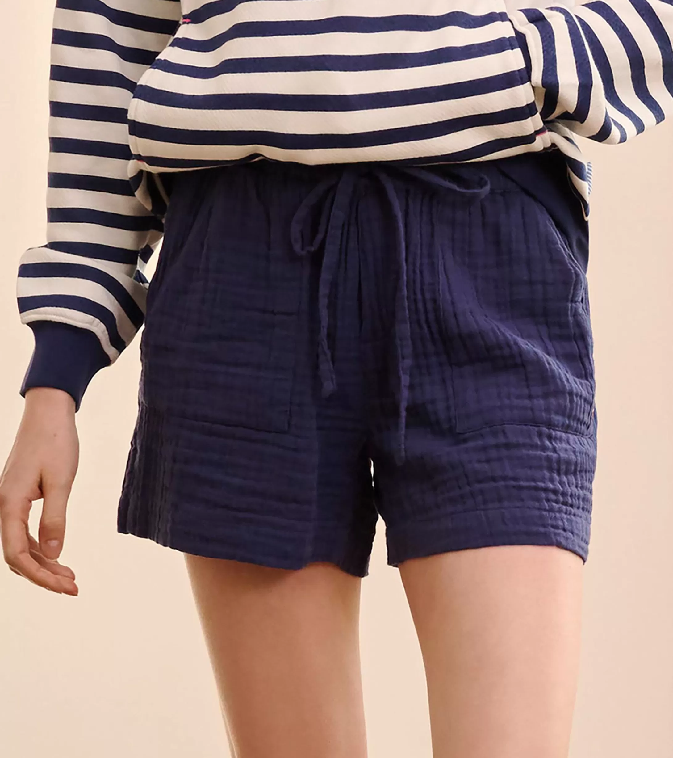 Hatley Santorini Shorts - Navy Gauze Outlet