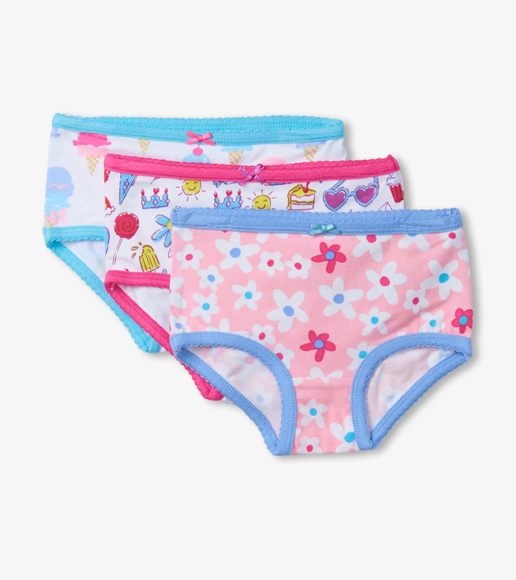 Hatley Summer Prints Girls Hipster Underwear 3 Pack Hot