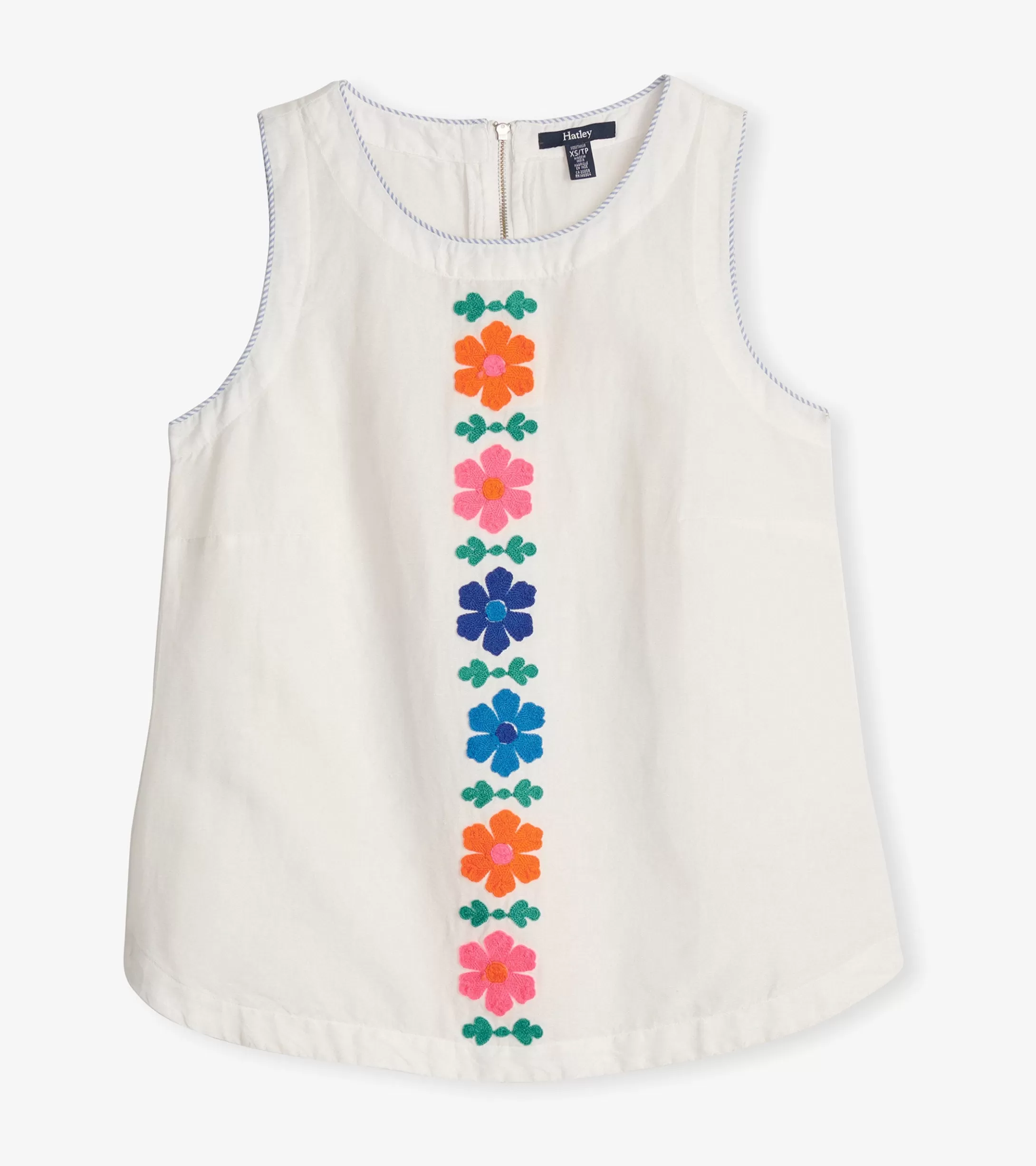 Hatley Tessa Tank Top - Embroidered Flowers Online