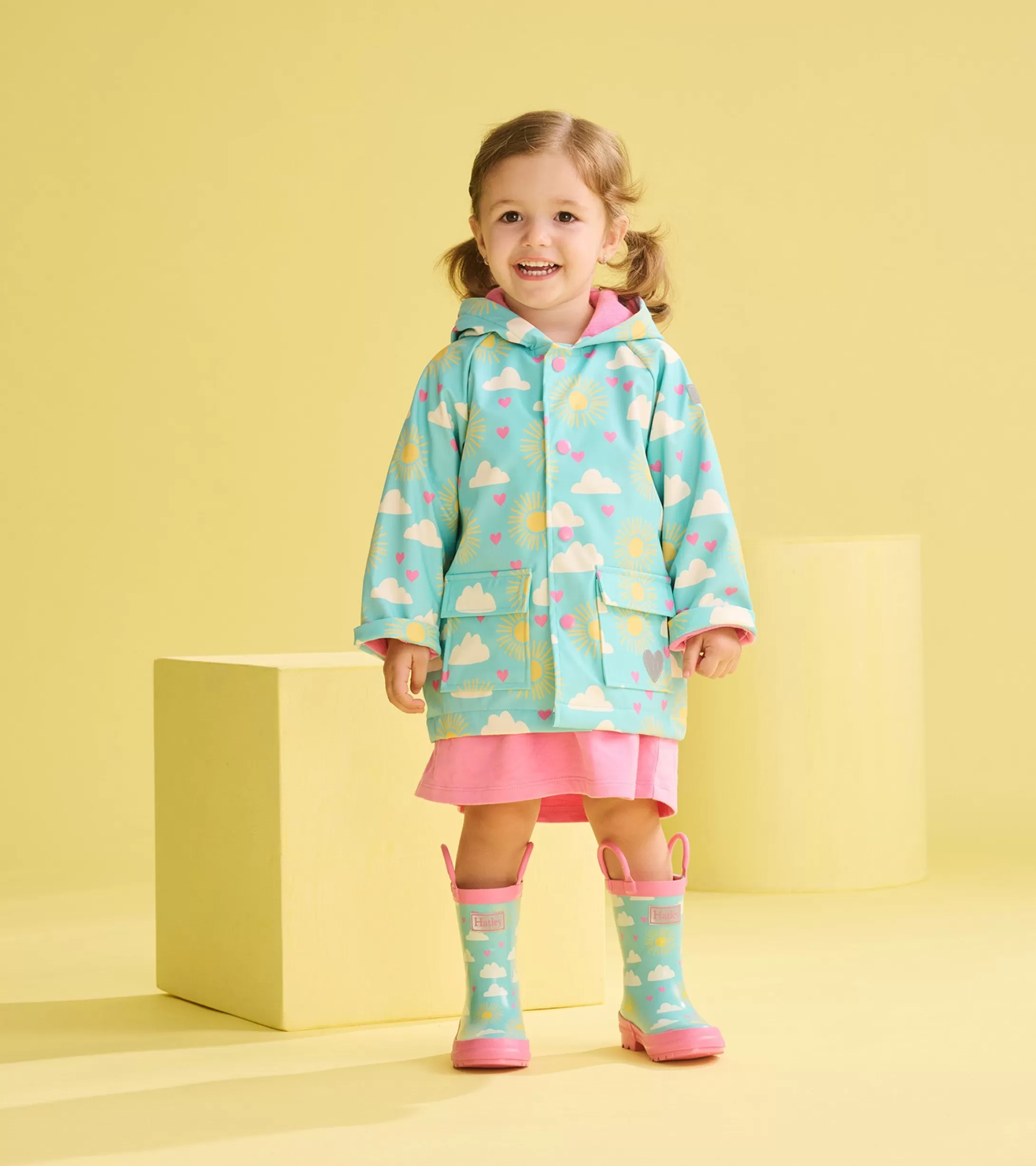 Hatley Toddler Girls Happy Skies Rain Boots Shop