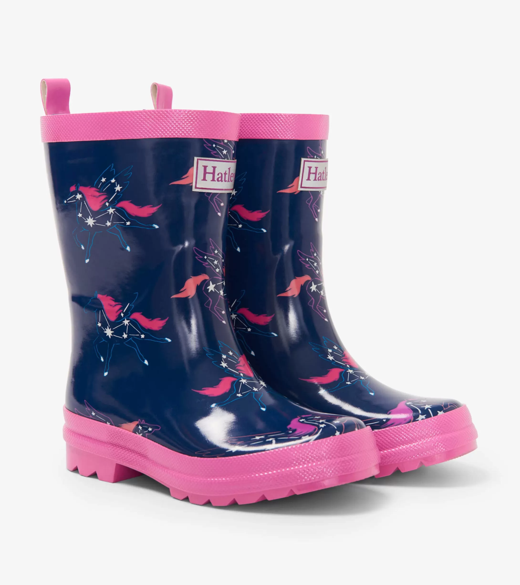 Hatley Unicorn Constellations Shiny Kids Rain Boots Cheap