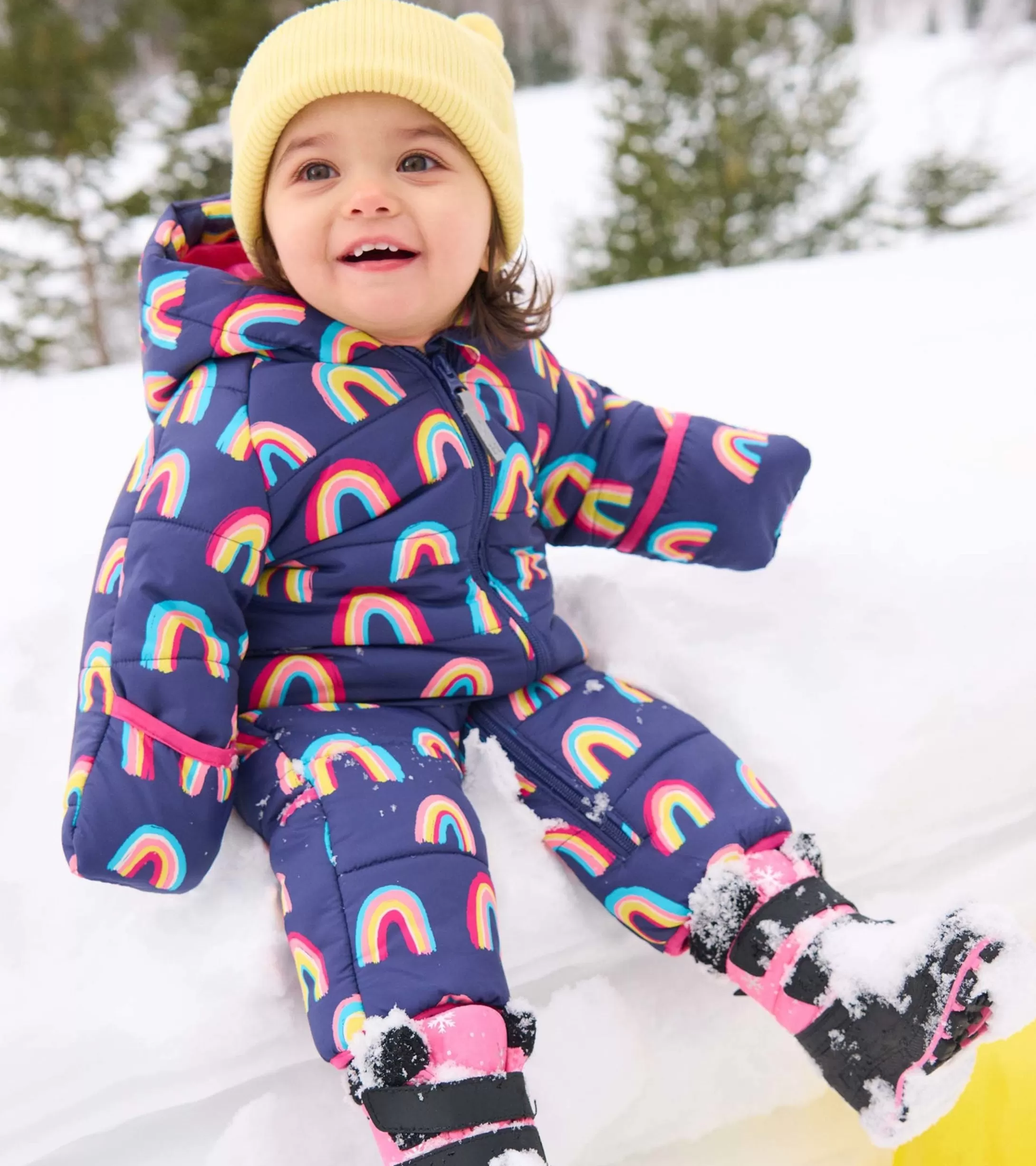 Hatley Vibrant Rainbows Baby Snowsuit Cheap