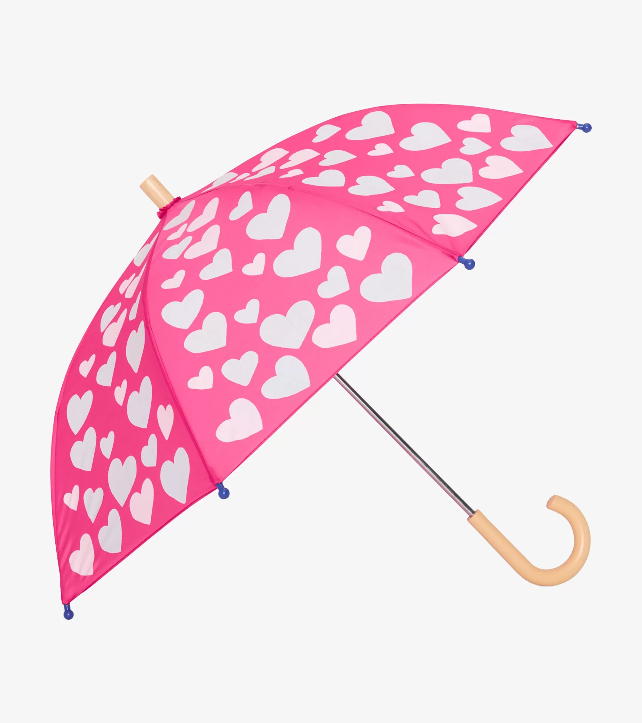 Hatley White Hearts Colour Changing Umbrella Fashion